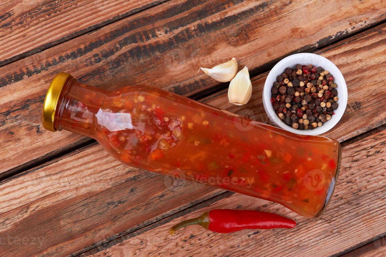 red hot sauce photo