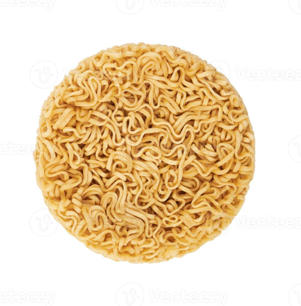 instant noodles on a white background photo