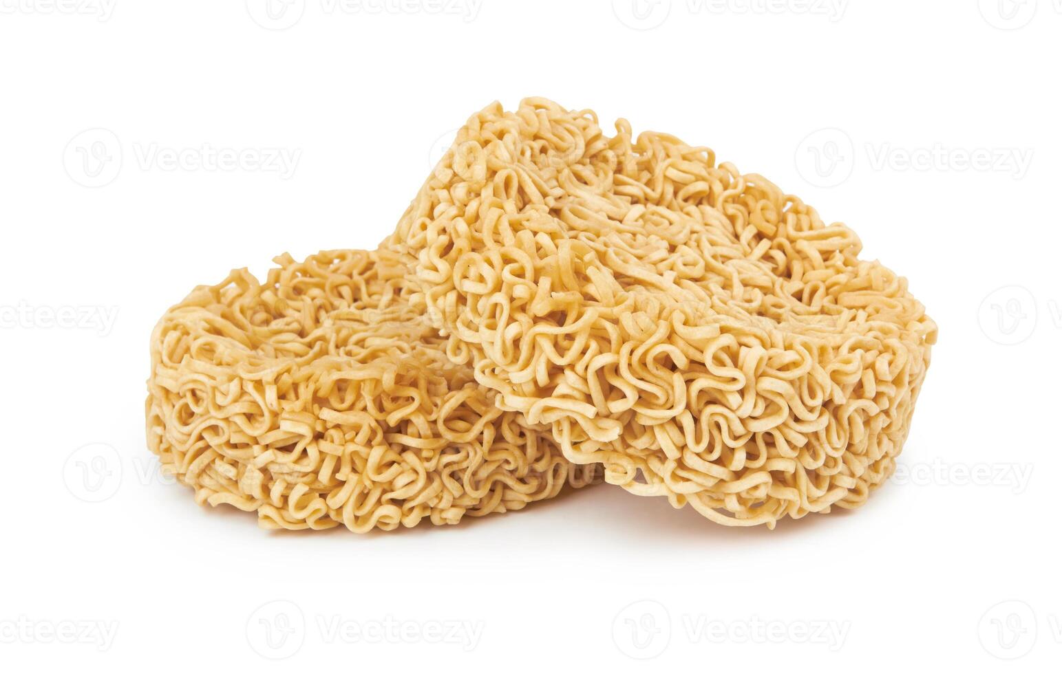 instant noodles on a white background photo