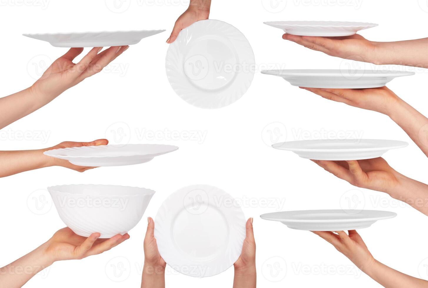 plate in hand photo