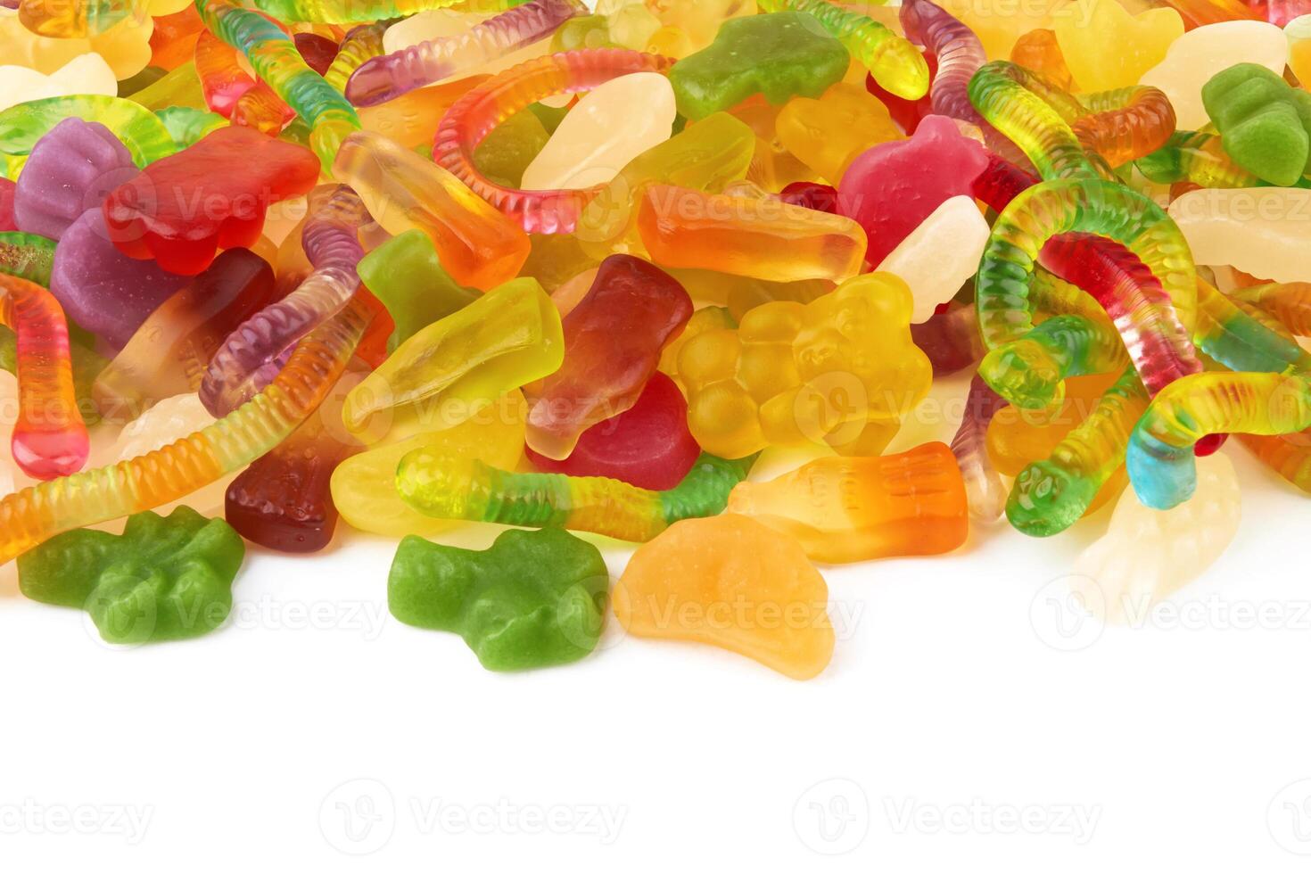 neon gummy candies photo