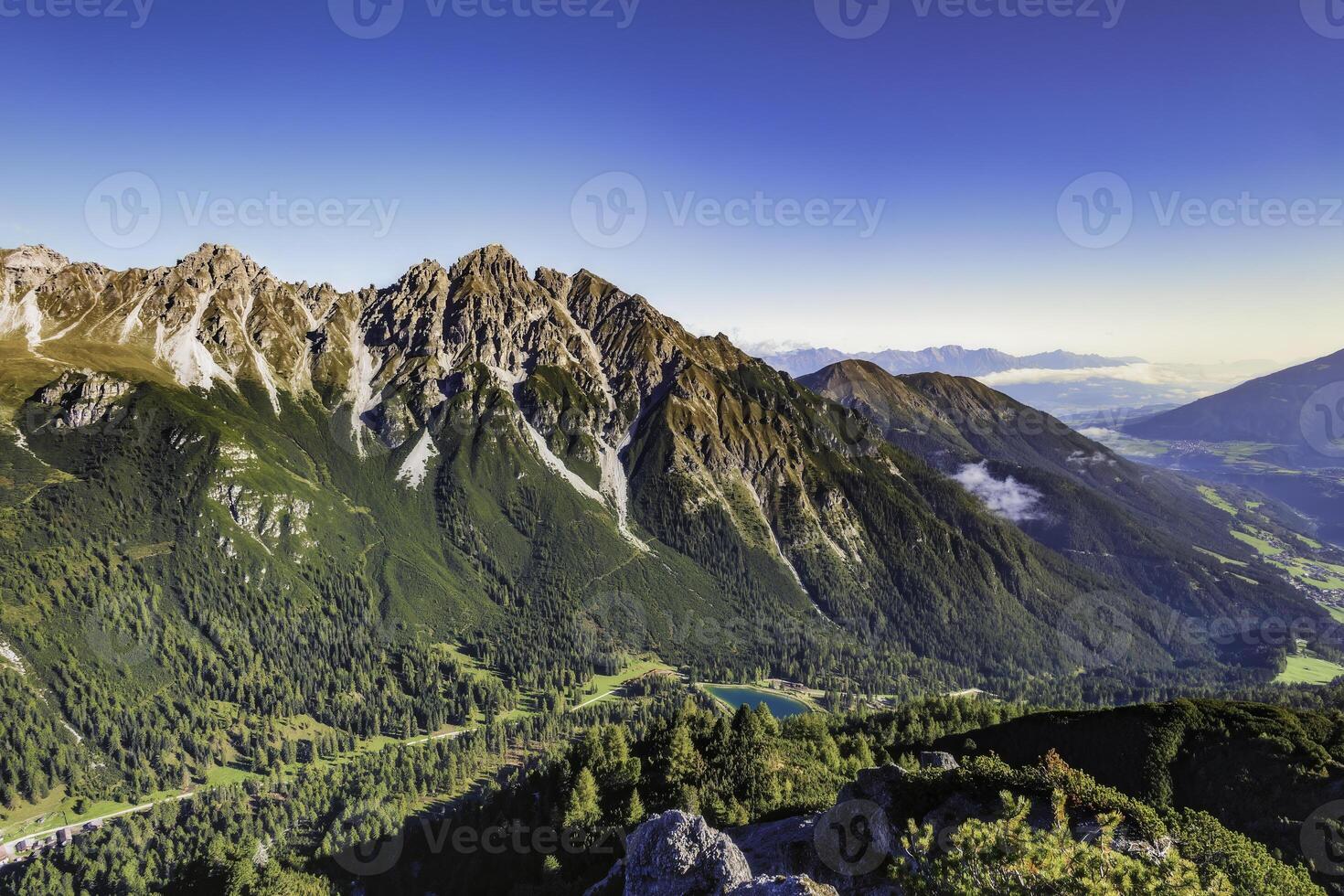 Mountain landscape of the Stubai Alps photo