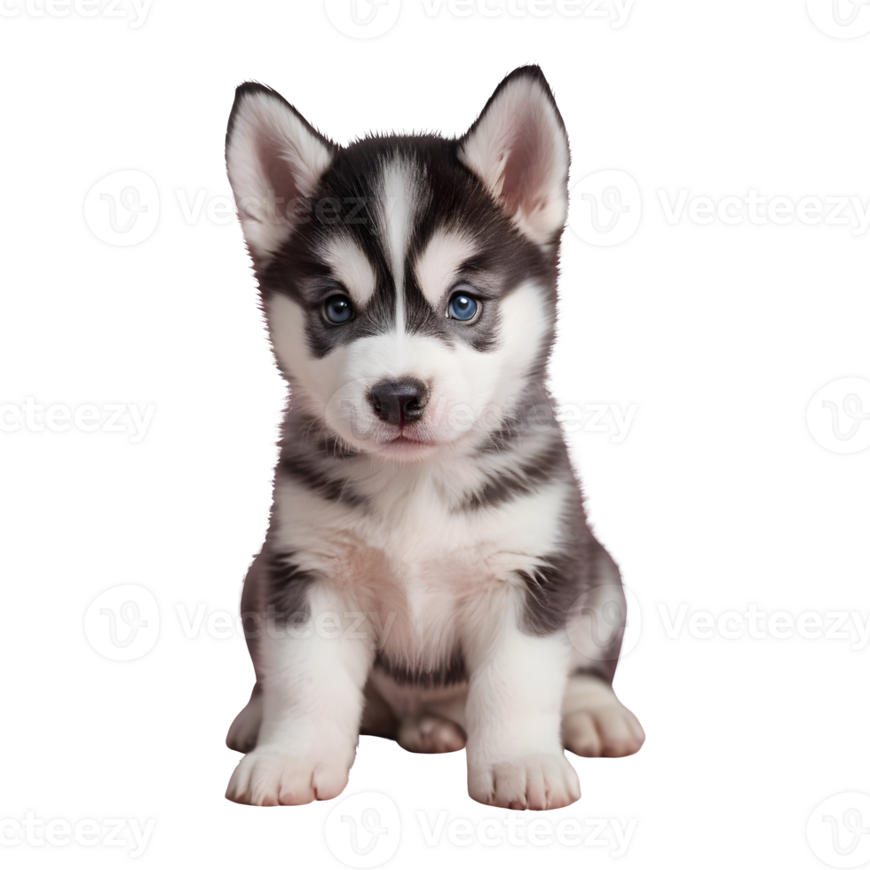 AI generated Picture of an adorable husky puppy isolated png