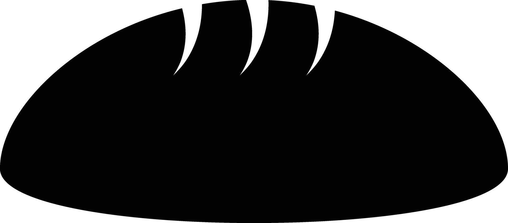Simple Fresh Loaf Bread Icon. vector