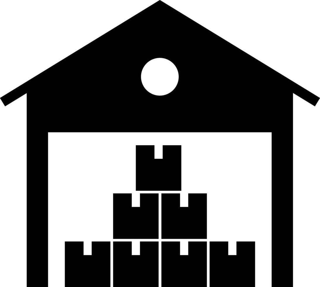 Consumer Products, Goods Warehouse, Storage Icon. vector