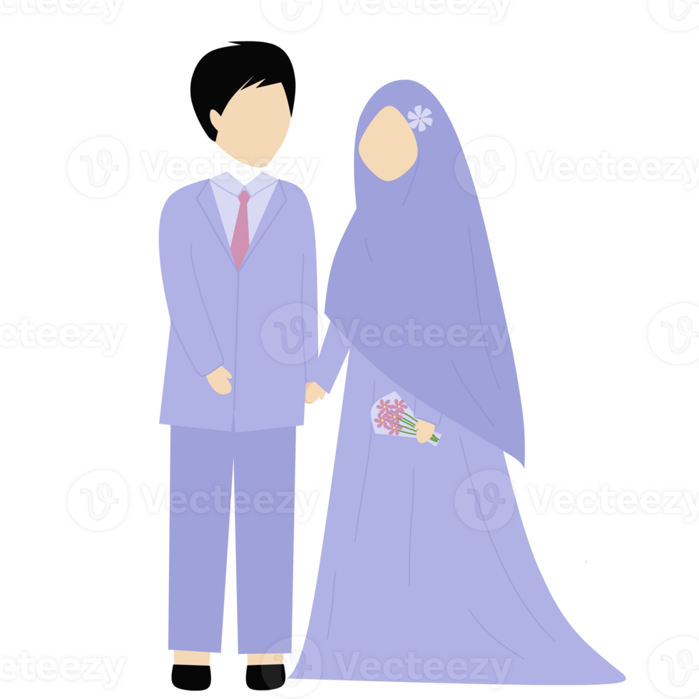 roxa casal muçulmano Casamento png