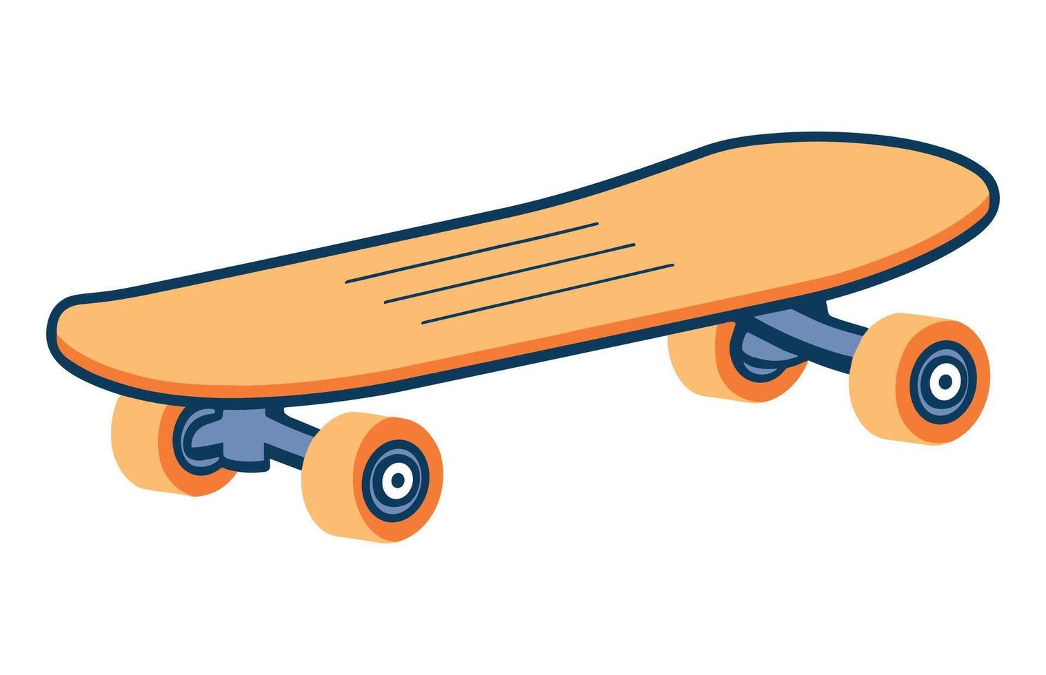 Skateboard Icon color vector, skateboard sport illustration vector