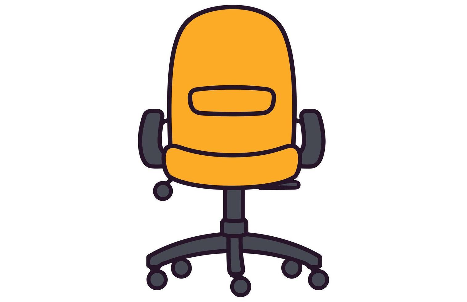 office chairs vector illustration, Office chair or desk chair in various points of view illustration