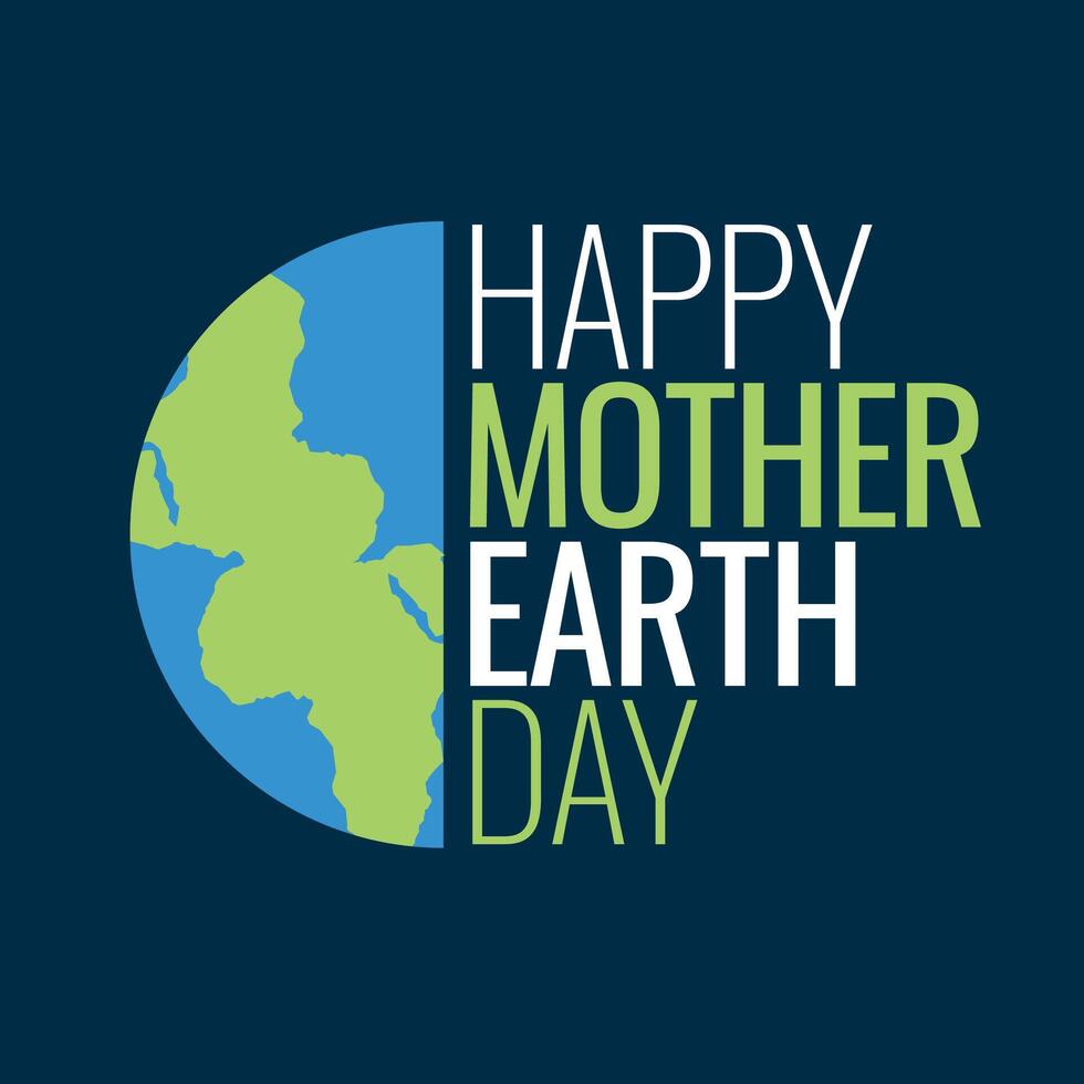 Happy mother earth day post template vector