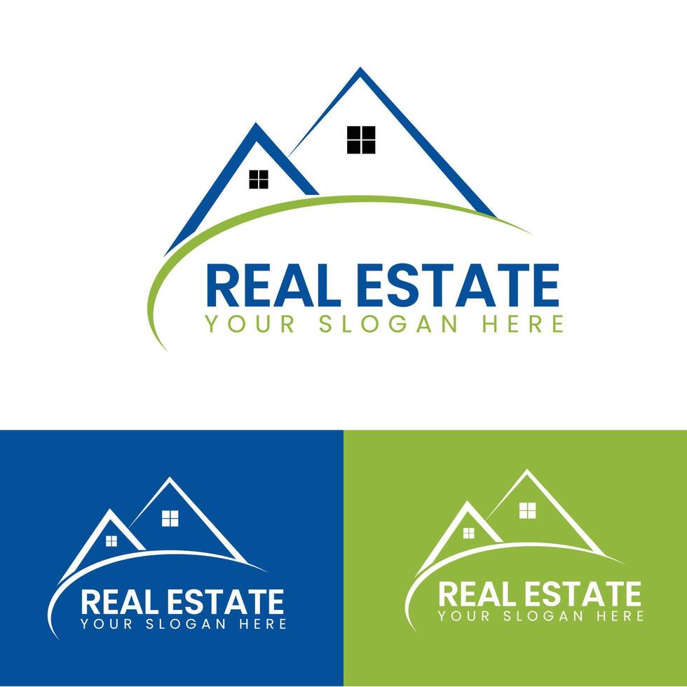 Real estate logo design template vector