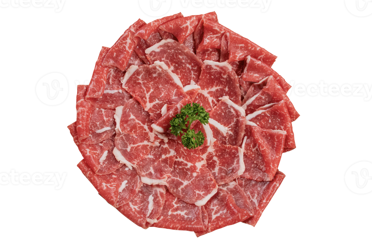 carne fresca crua fatiada com textura marmorizada png