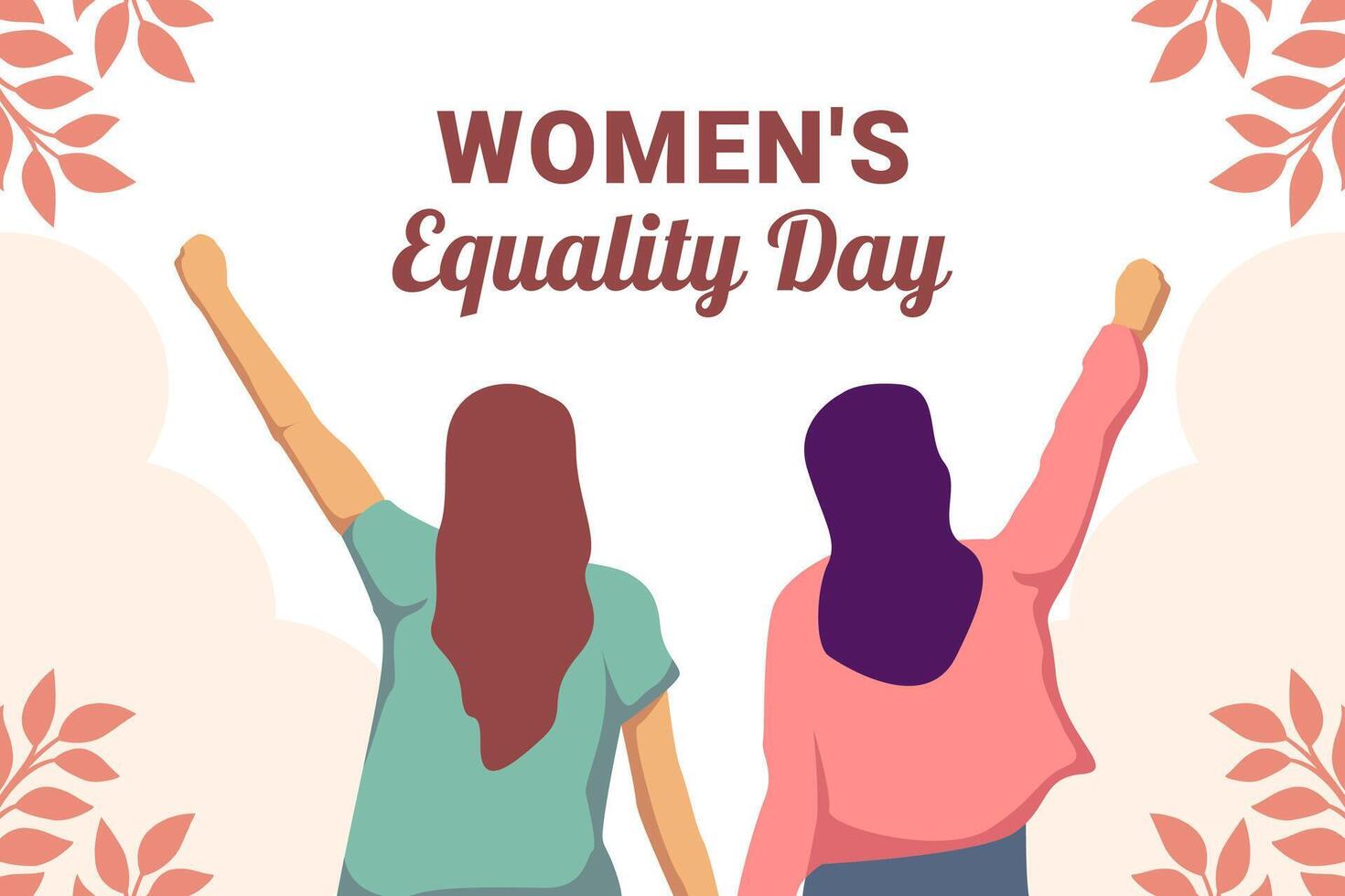 Women's equality day flat vector illustration