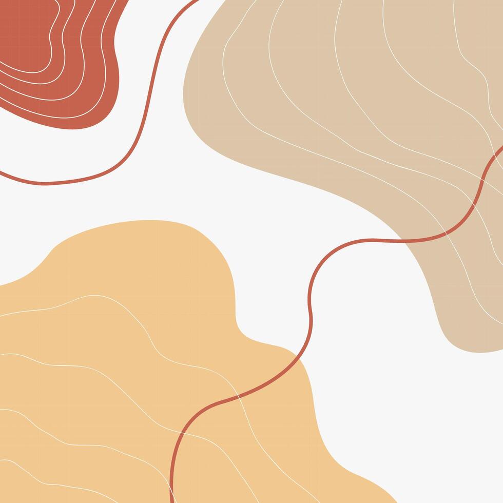 Abstract Terracotta Background Dynamic Shape vector