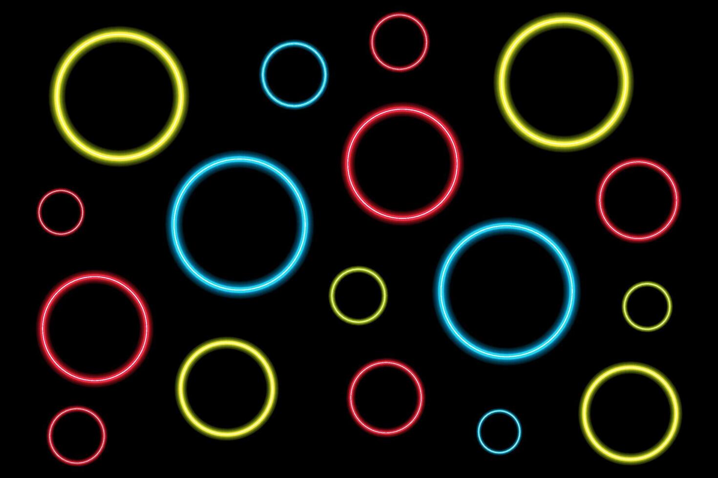 Abstract Circle Neon Background vector