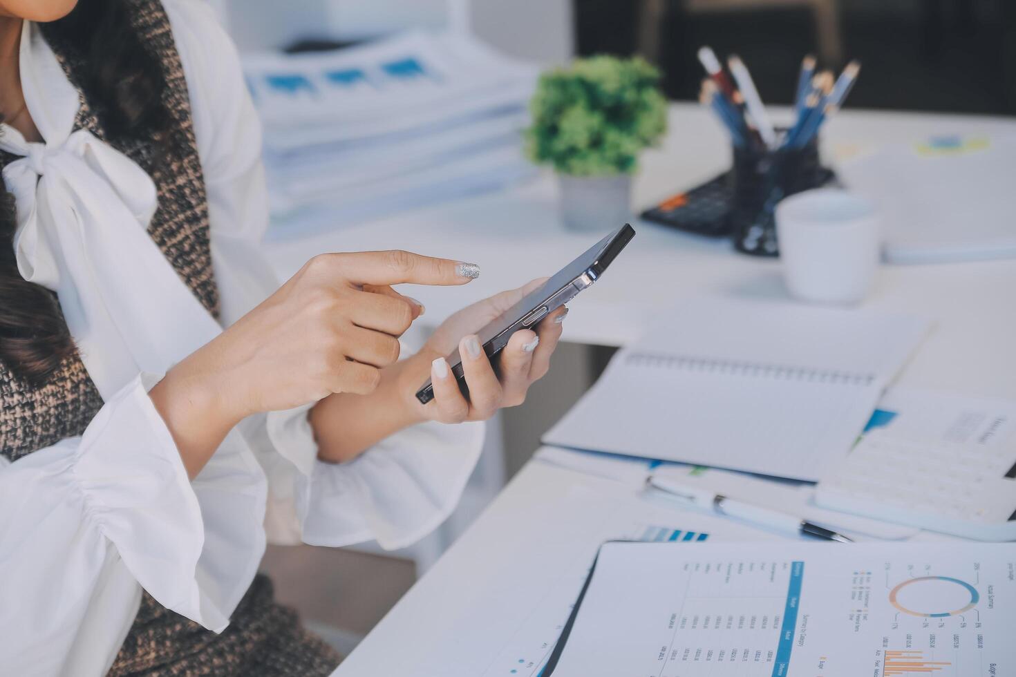 Co working conference, Business team meeting present, investor executive colleagues discussing new plan financial graph data on outdoors office table with laptop and tablet, Finance, accounting photo