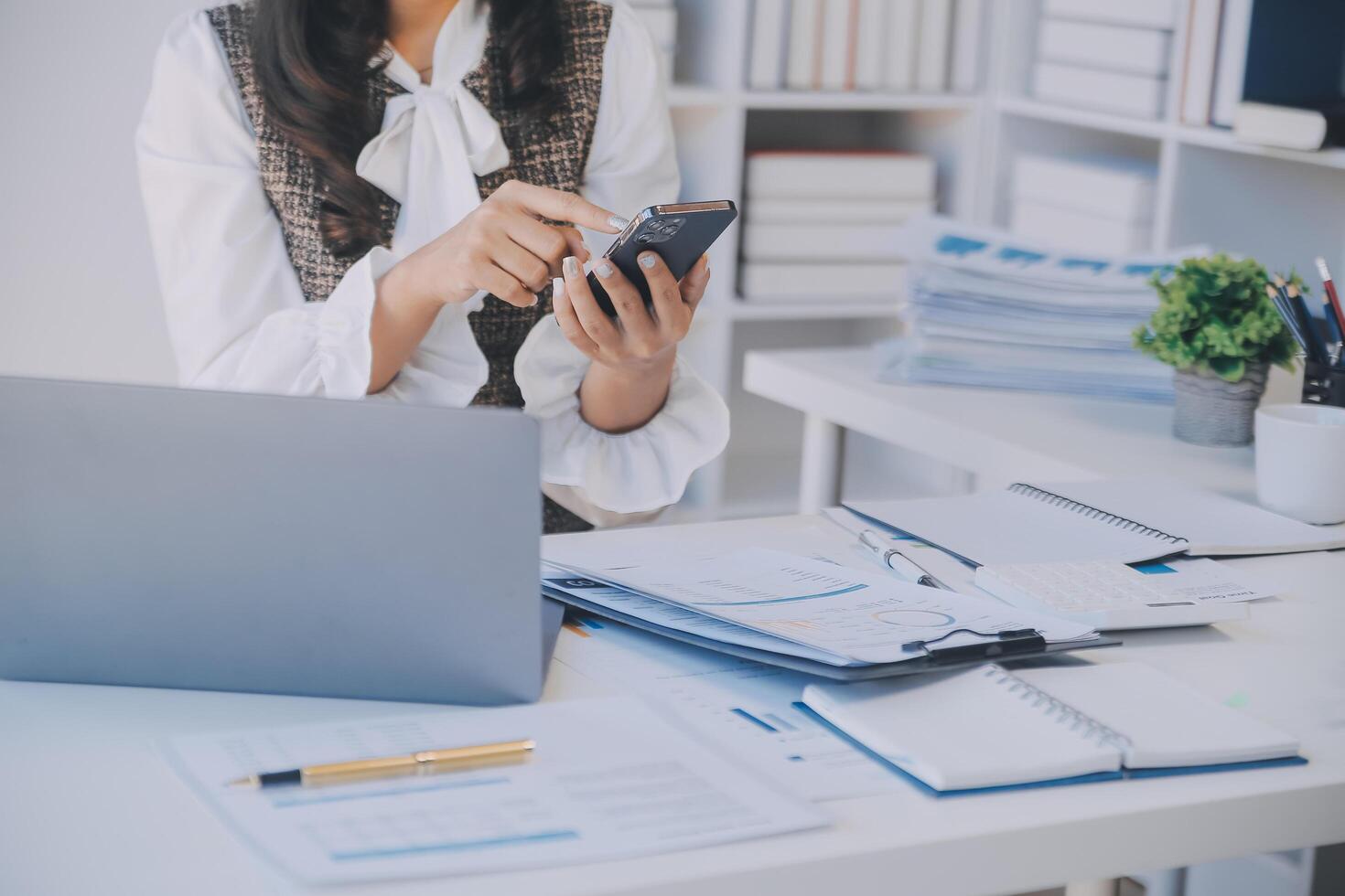 Co working conference, Business team meeting present, investor executive colleagues discussing new plan financial graph data on outdoors office table with laptop and tablet, Finance, accounting photo