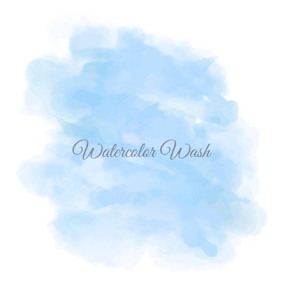 Abstract watercolor wash accent vector