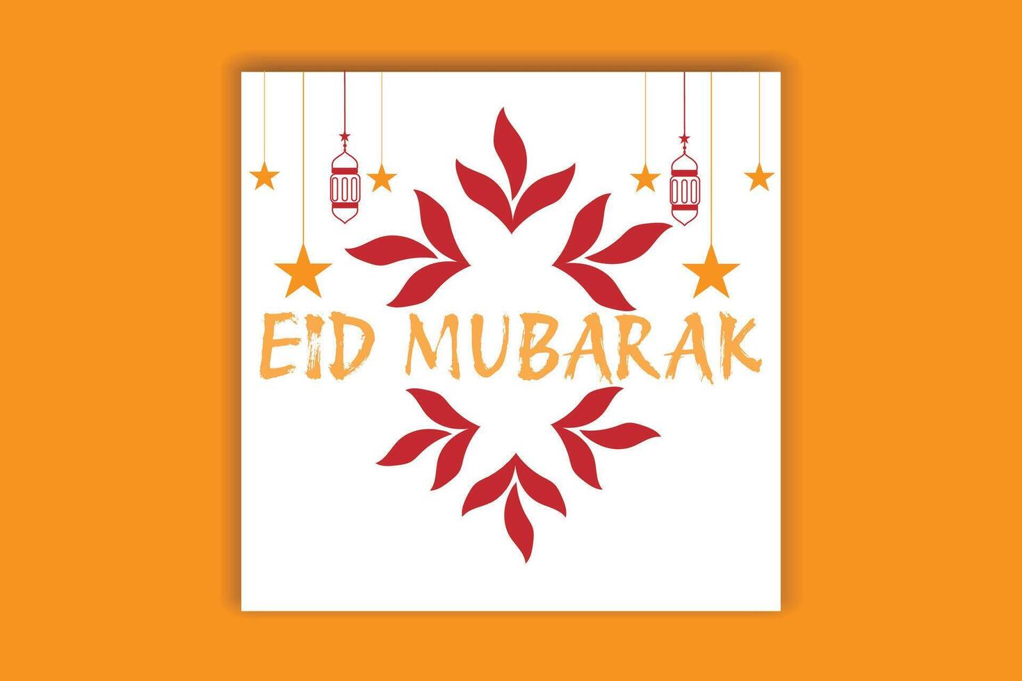 EID MUBARAK social media post, banner design vector