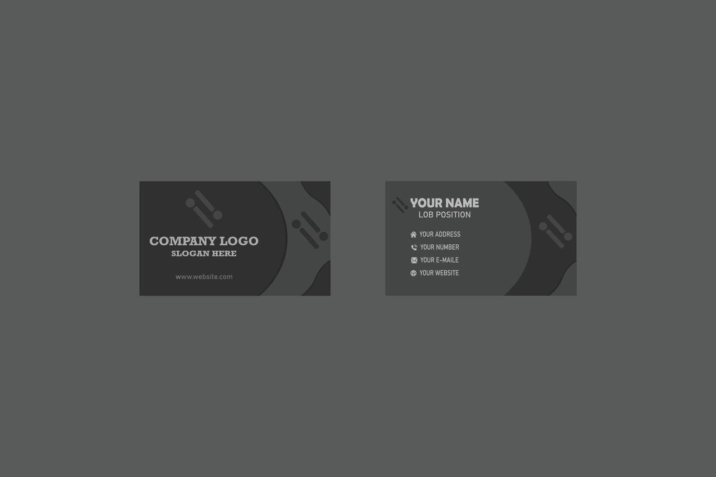 business card set. vector illustration eps 10