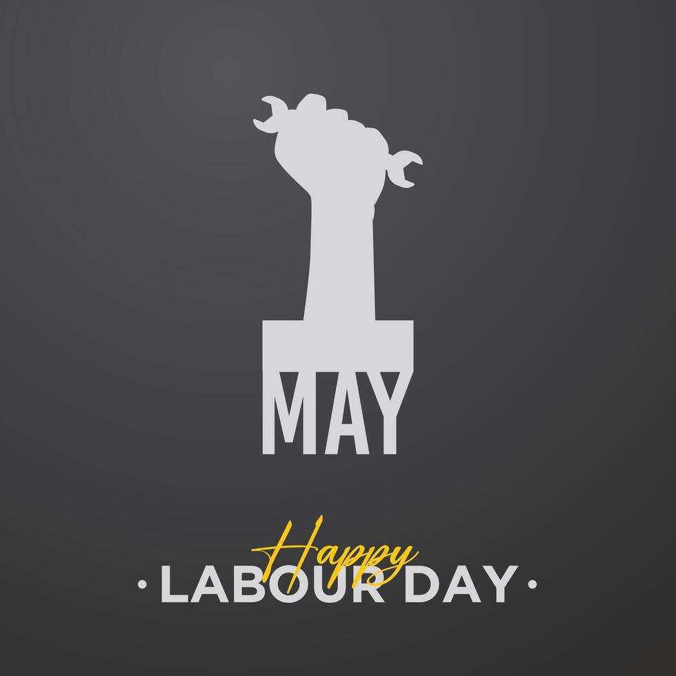 1st may happy international labour day vector