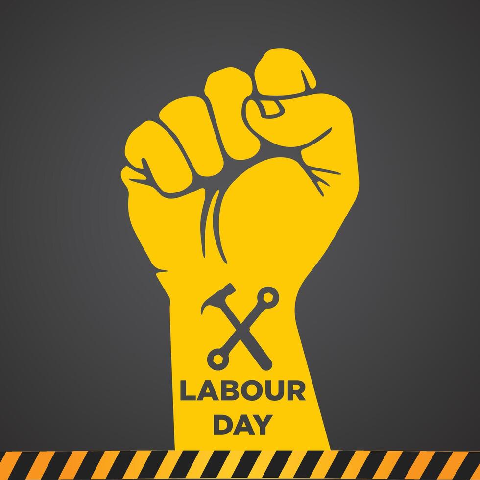 International workers day labour day may day template vector