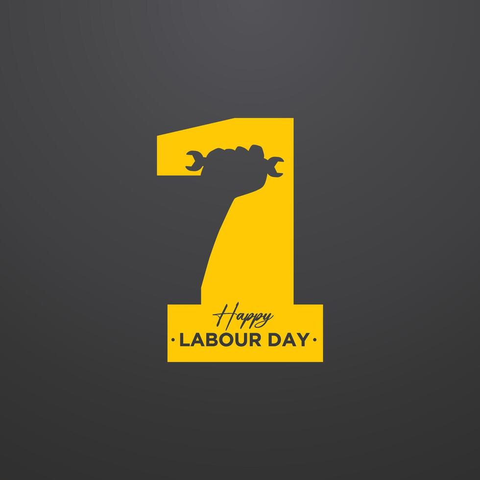 1st may happy international labour day vector