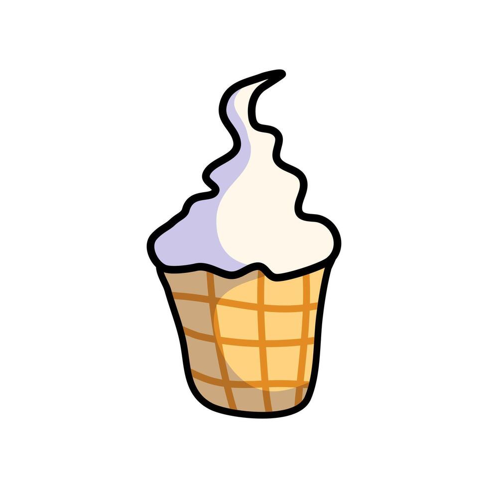 Summer flavor in every bite. Ice cold ice cream vector