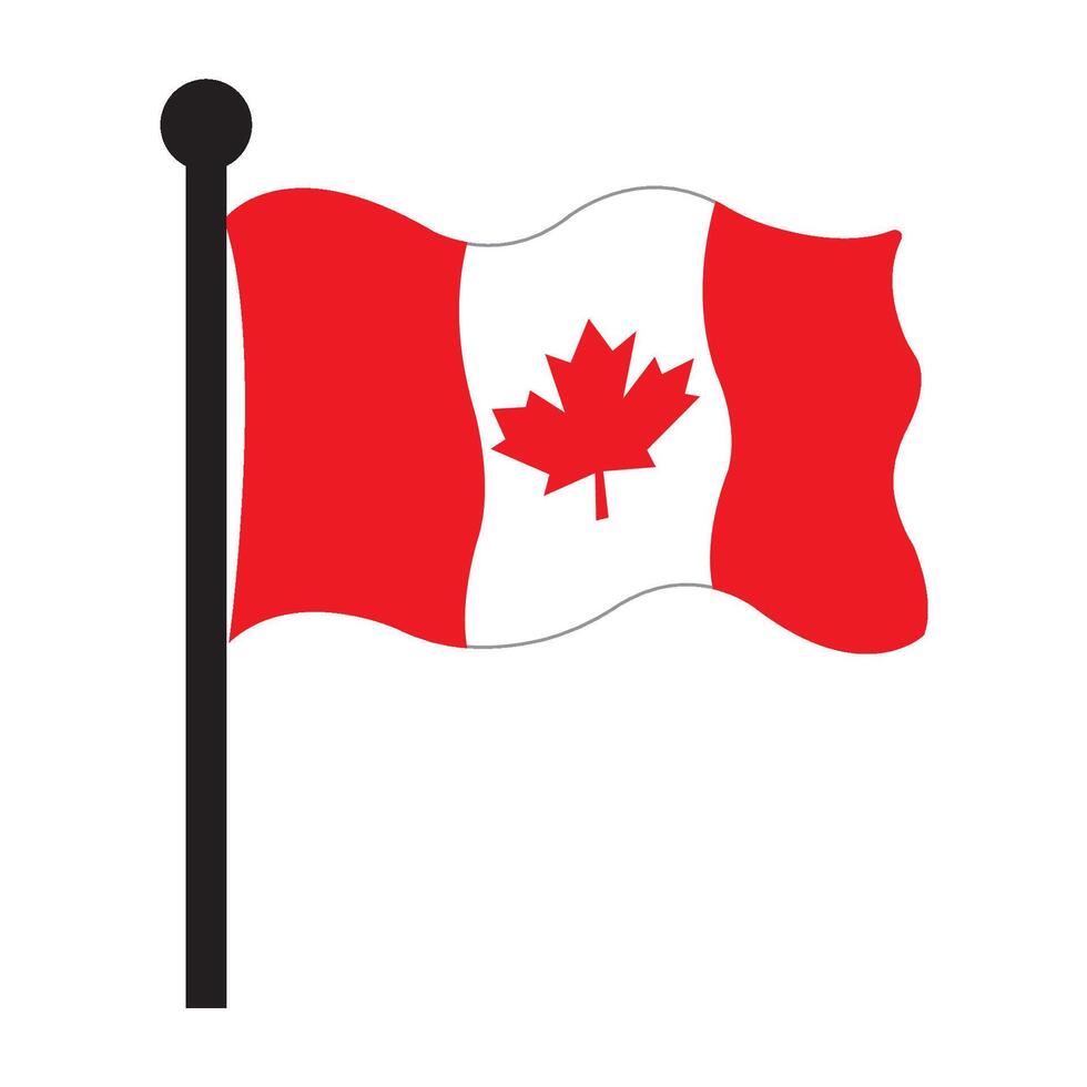 Canadá nacional bandera icono vector ilustración diseño