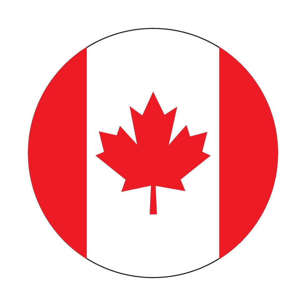 Canadá nacional bandera icono vector ilustración diseño