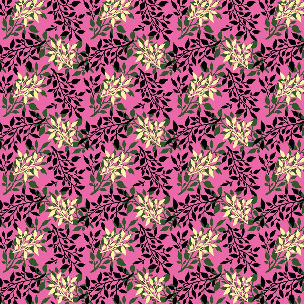 Colored seamless floral vector pattern Free Vector