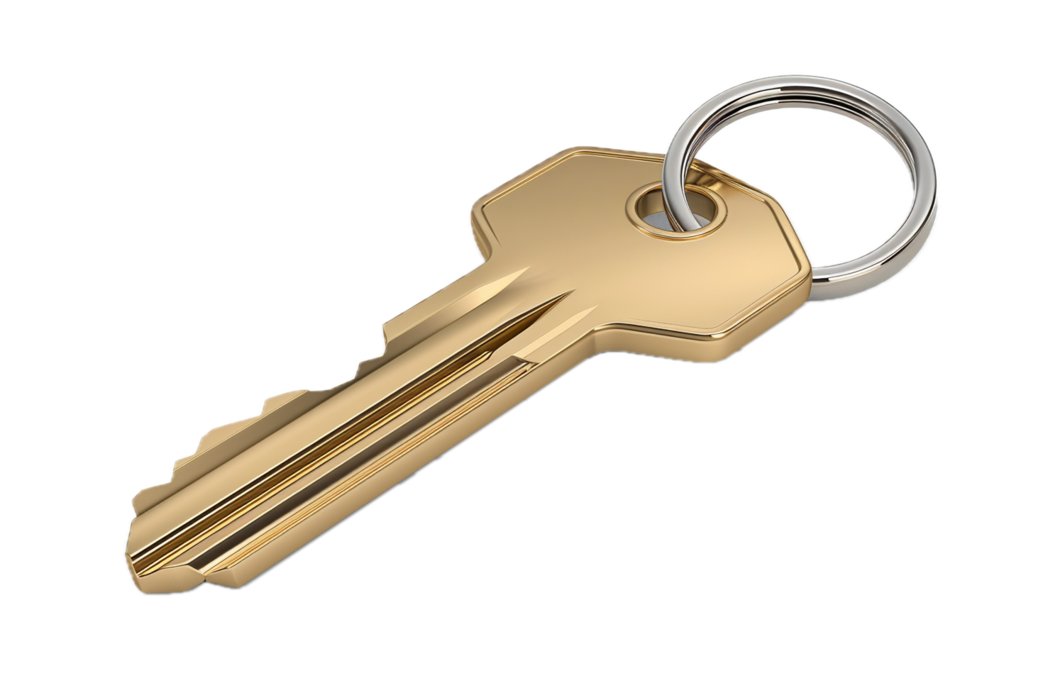 AI generated Silver Key png