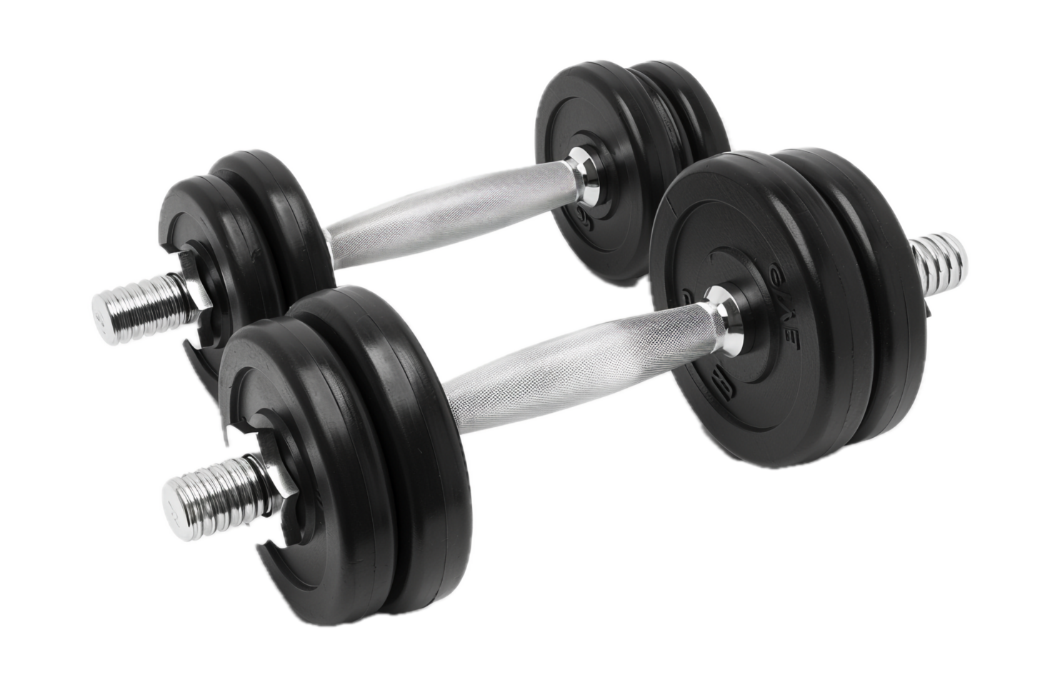 AI generated Black Dumbbell png