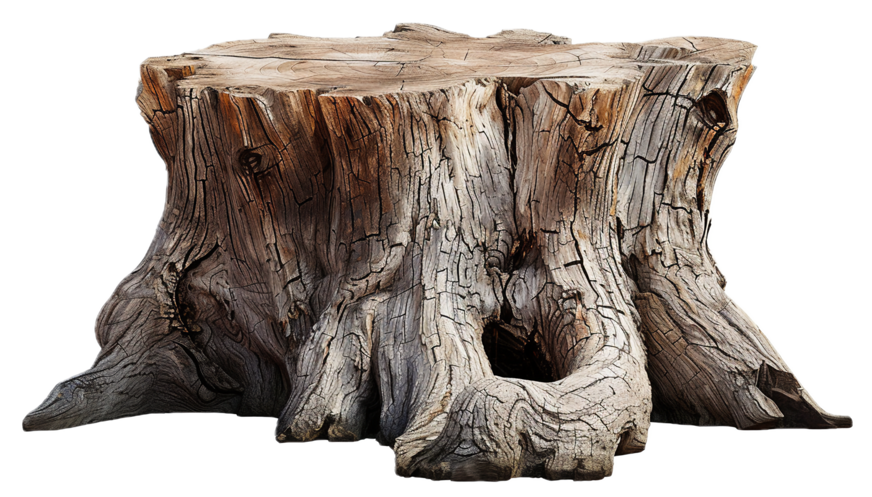 AI generated Ancient Tree Stump png