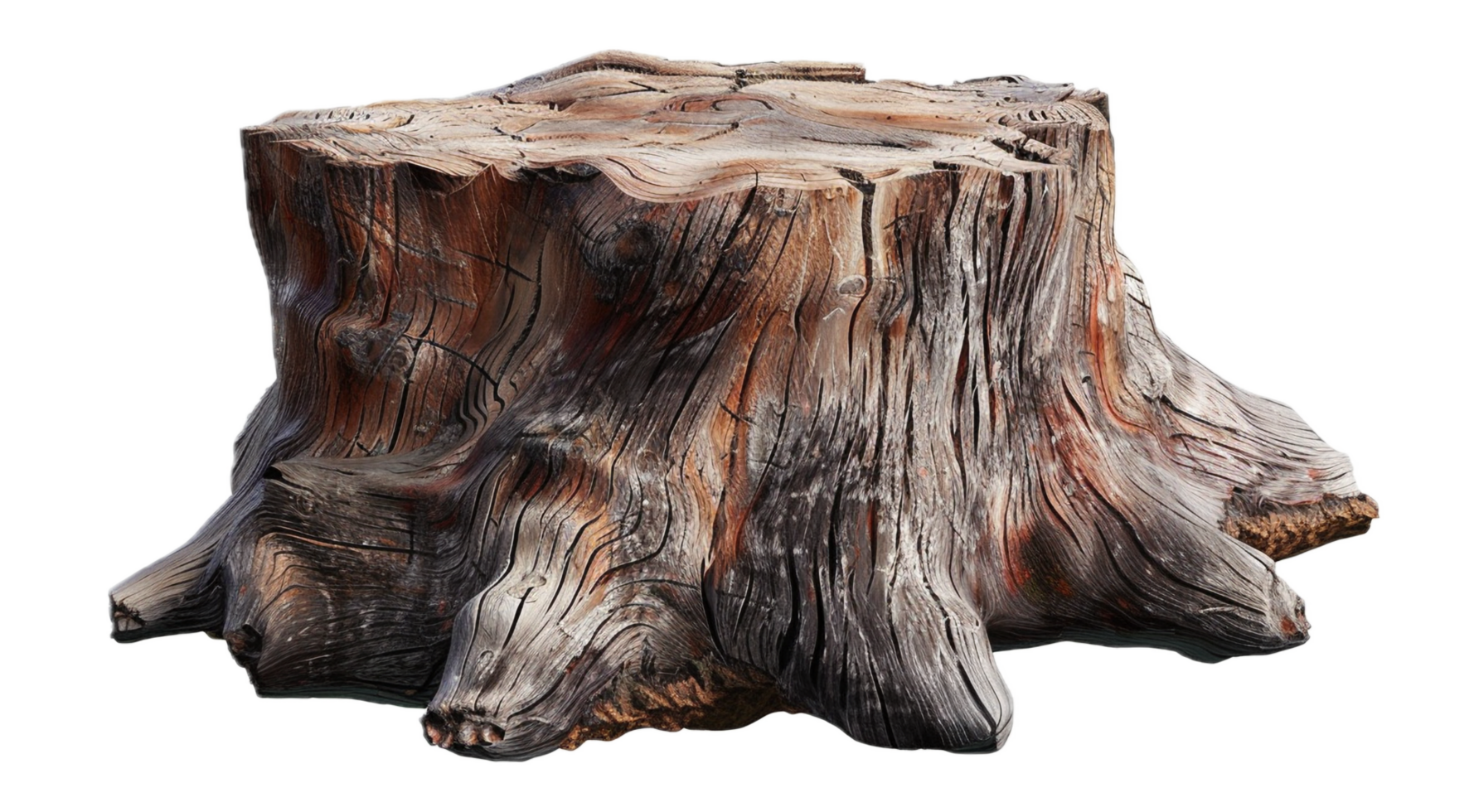AI generated Ancient Tree Stump png