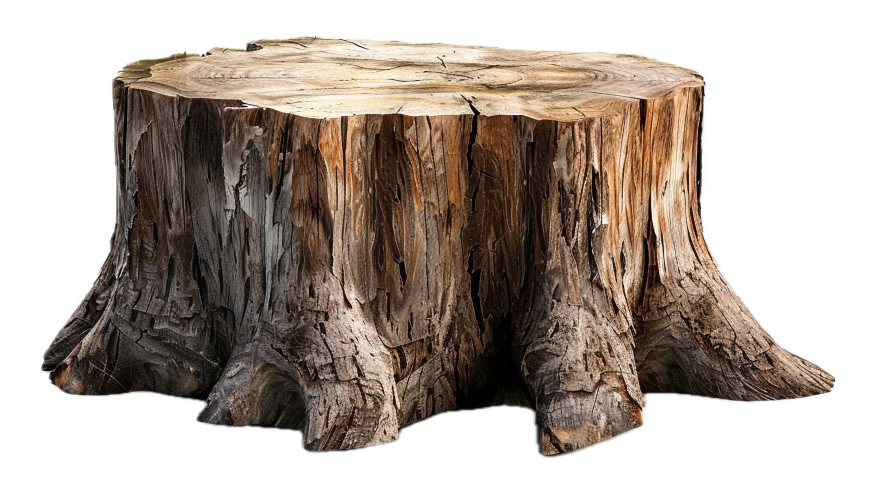 AI generated Ancient Tree Stump png