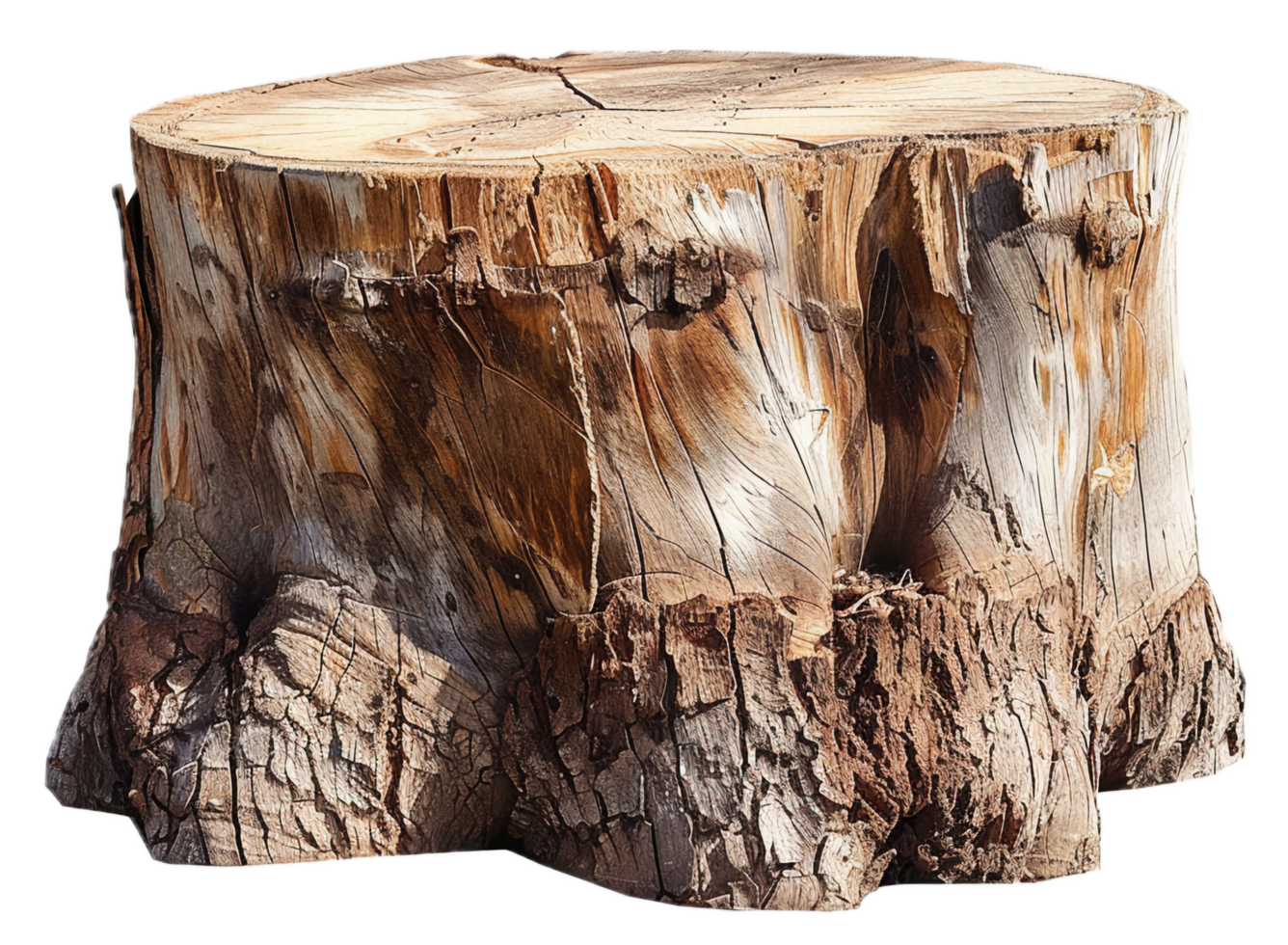 AI generated Ancient Tree Stump png