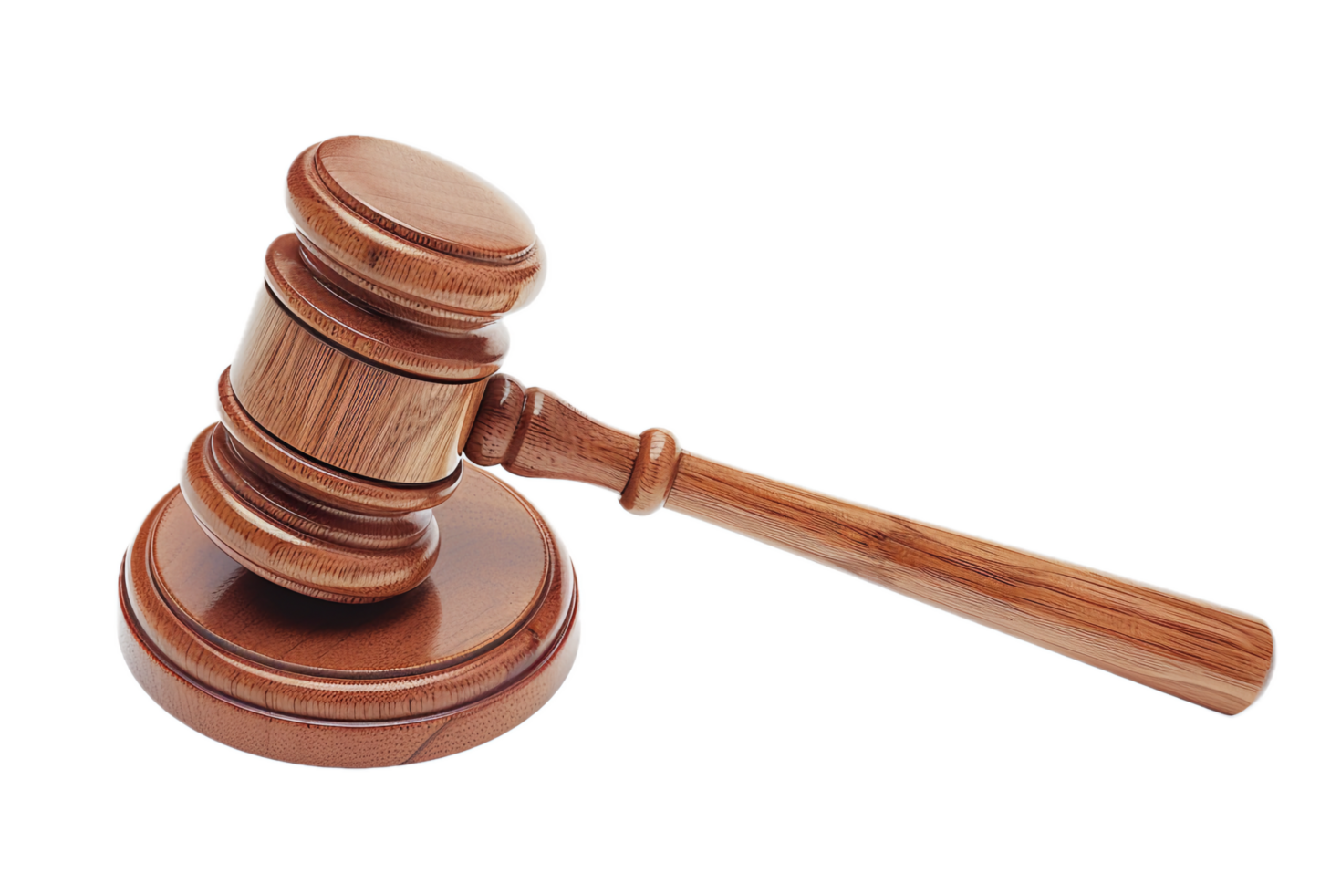 AI generated Wooden Judge Gavel png