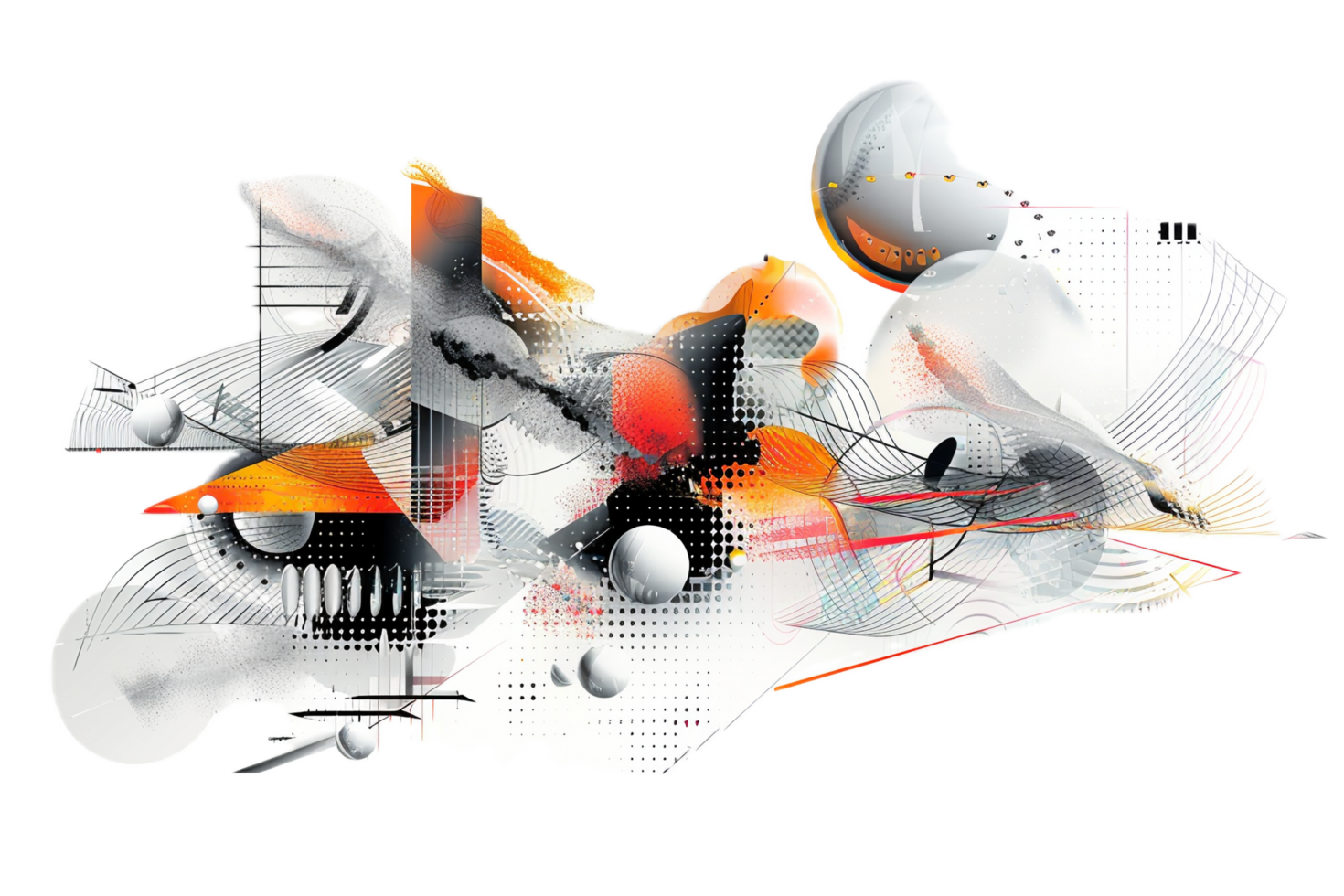 AI generated Abstract Smoke Art with Colorful Swirls png
