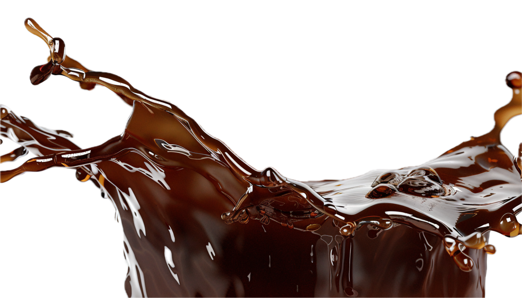 AI generated Dynamic Coffee Splash in Cup png