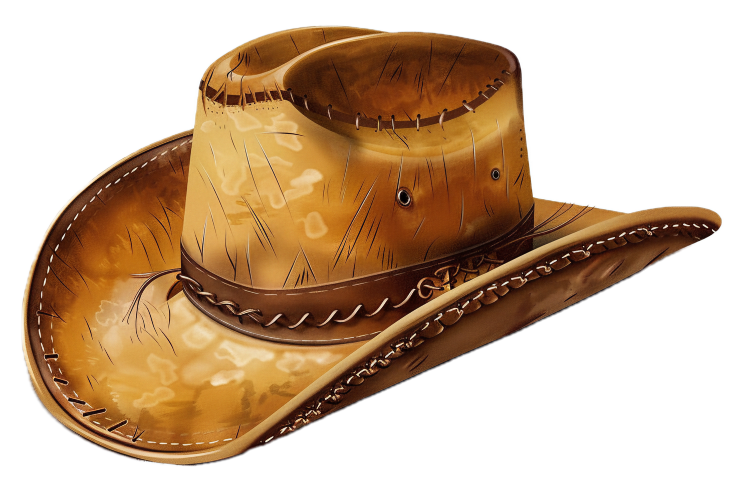 ai generado clásico vaquero sombrero png