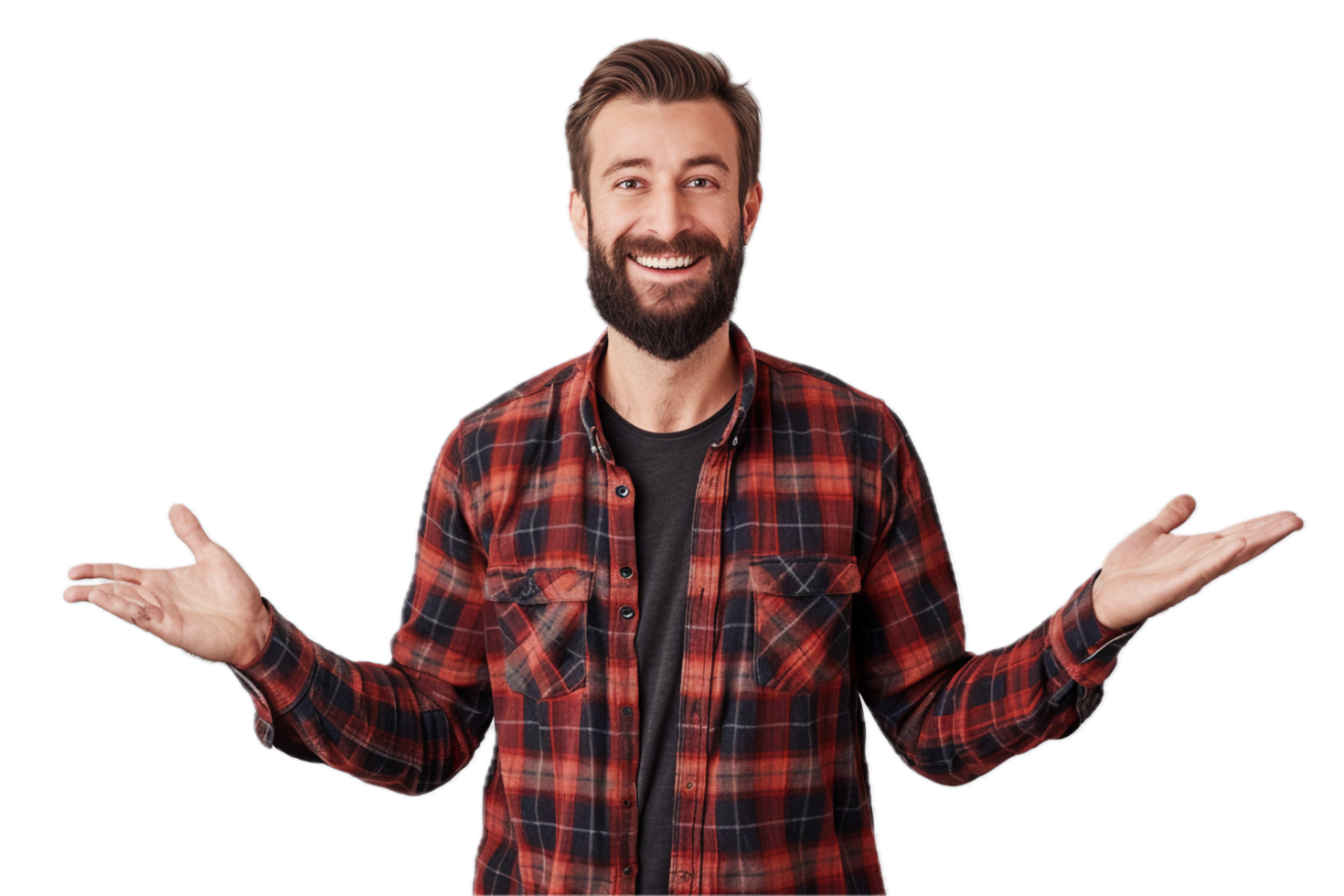 AI generated Quirky Man with Hat and Glasses Smiling png