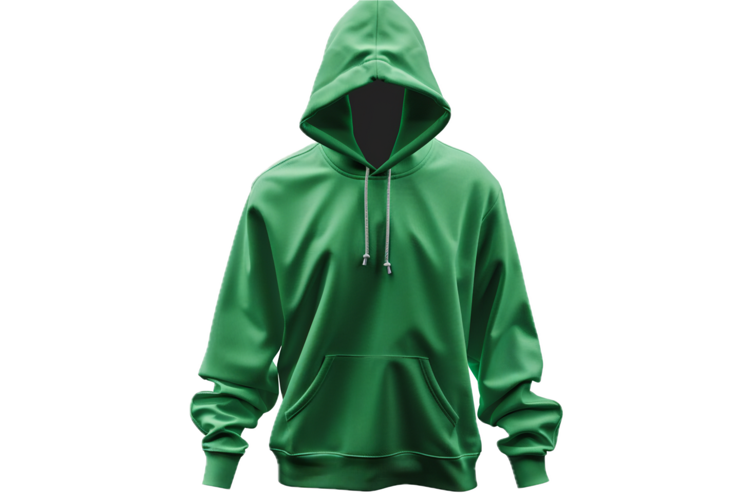 ai gegenereerd groen capuchon sweater PNG