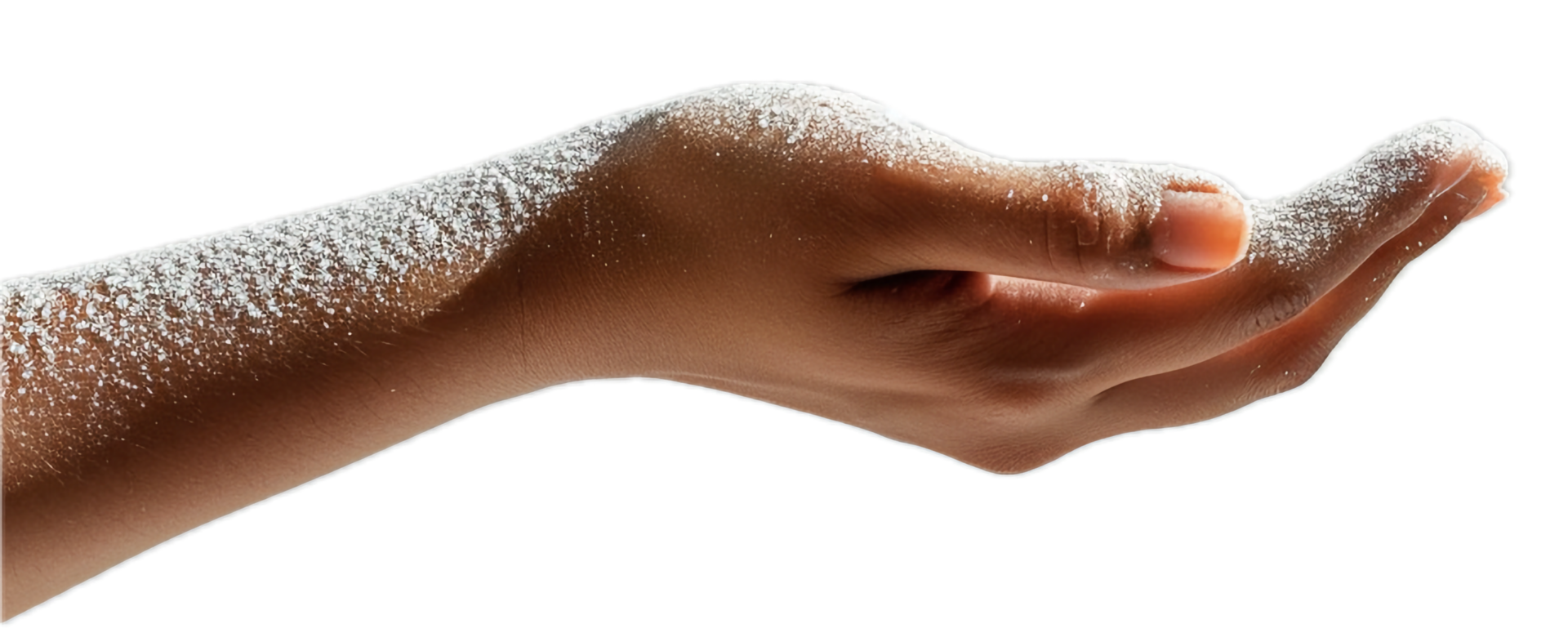 AI generated Hand Covered in Soap Suds png