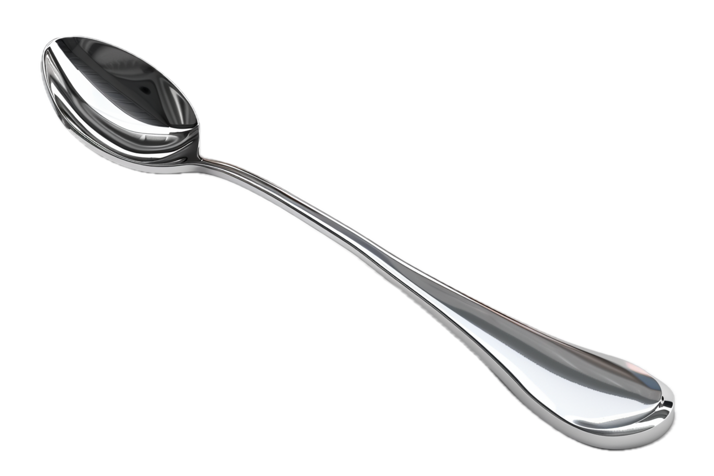 AI generated Shiny Silver Spoon png