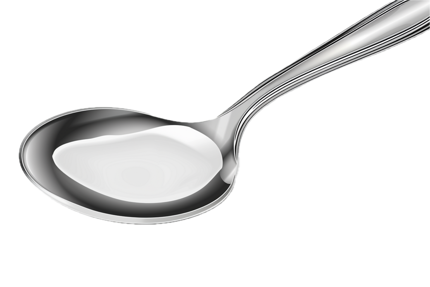 AI generated Shiny Silver Spoon png