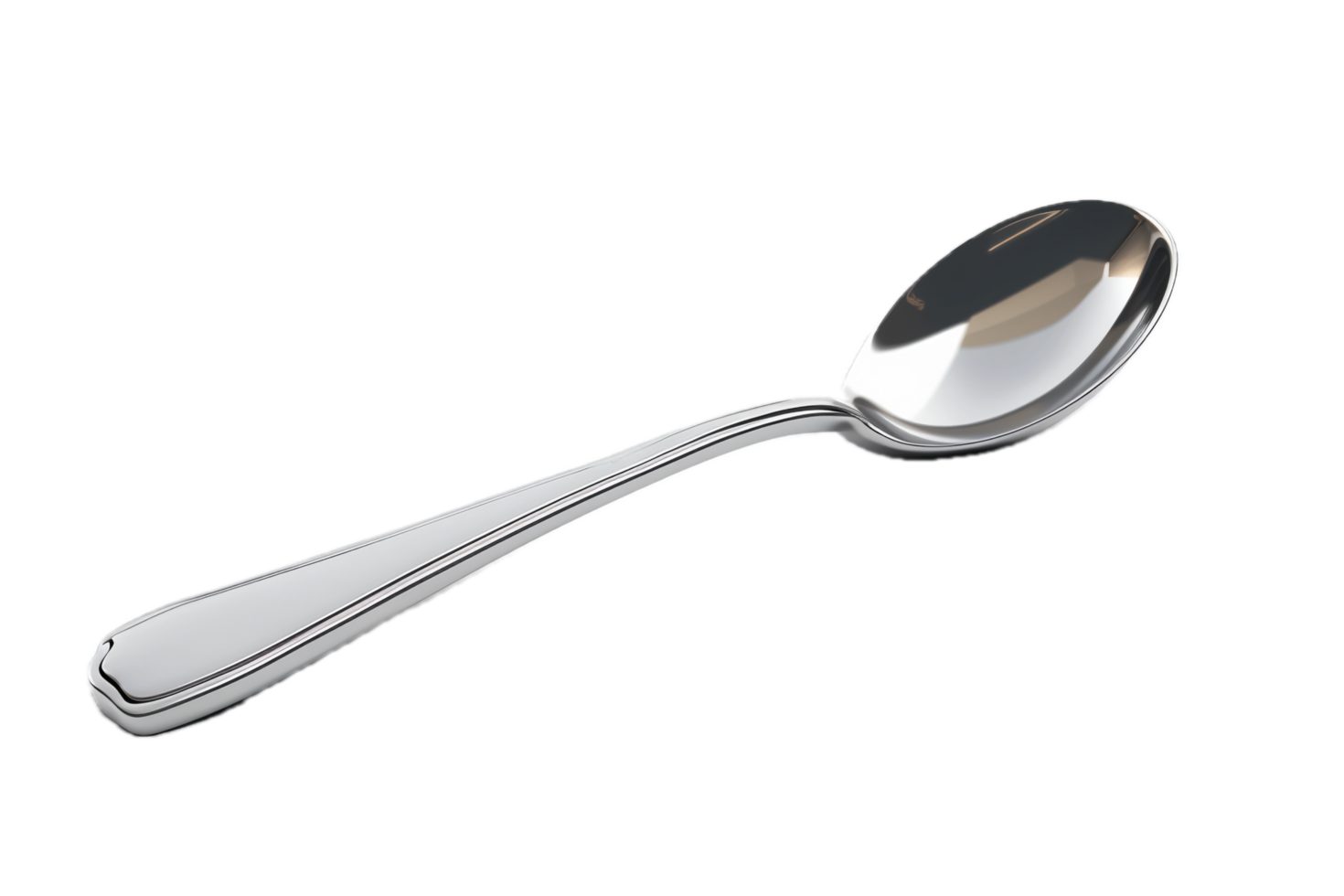 AI generated Shiny Silver Spoon png 42654338 PNG