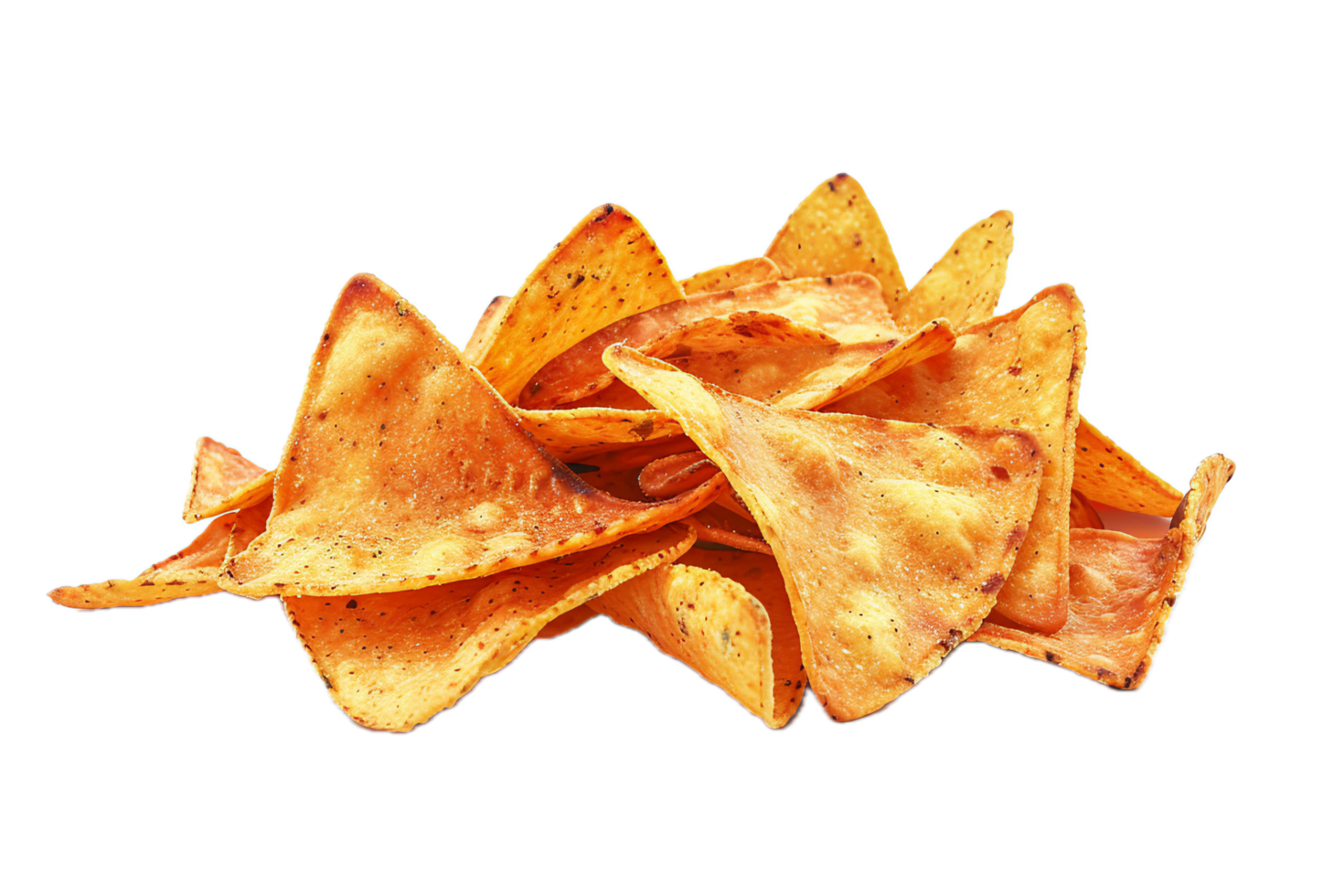 AI generated Heap of Spicy Tortilla Chips png