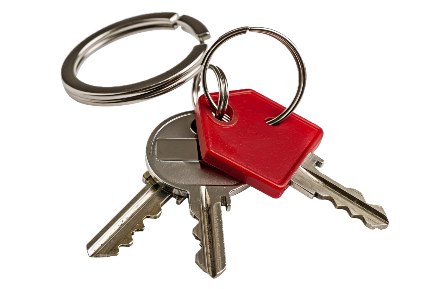 AI generated House Keys with Wooden Keychain png 42654396 PNG