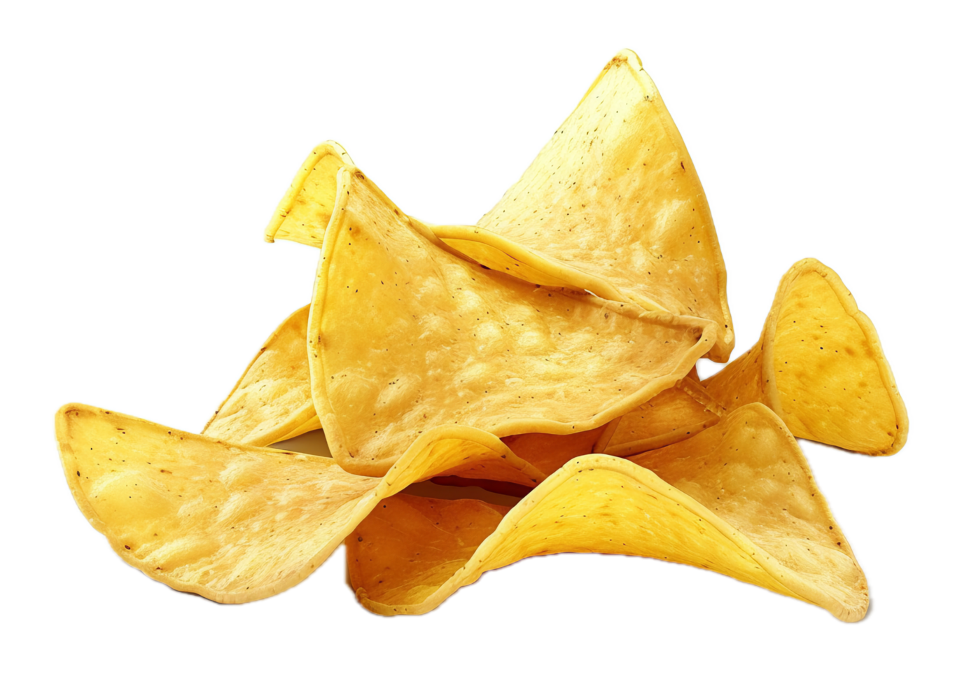 AI generated Heap of Spicy Tortilla Chips png