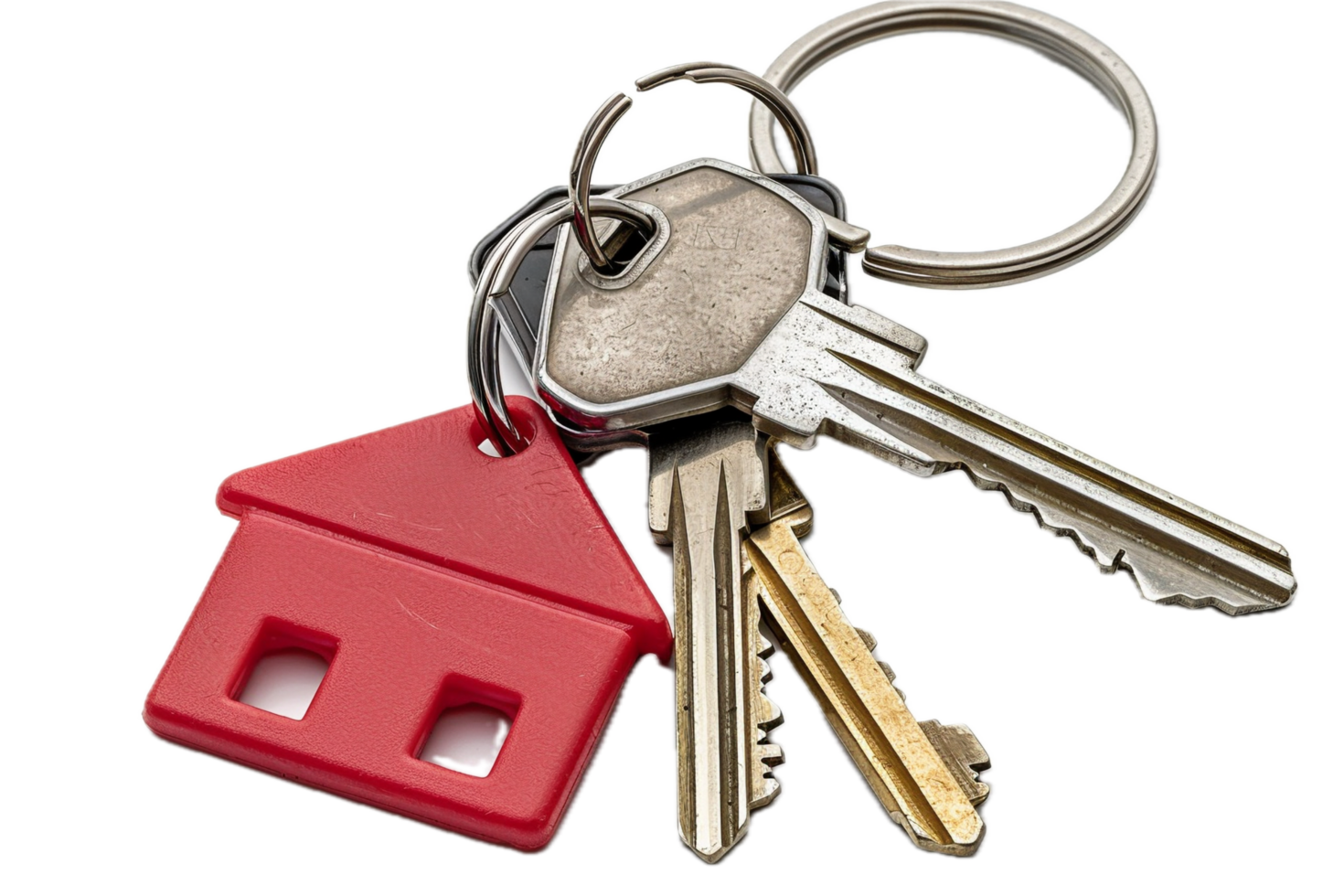 AI generated House Keys with Wooden Keychain png 42654404 PNG